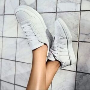 NWOT Adidas 3.0 Hoop Low Classic Shoes Sneakers White 7.5 Streetwear Basketball